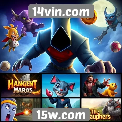A variedade de jogos disponíveis no 14vin.com